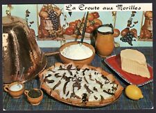 CARTE POSTALE RECETTE, CROUTE AUX MORILLES , EMILIE BERNARD, CARTE VIERGE