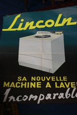 Affiche publicitaire LINCOLN "