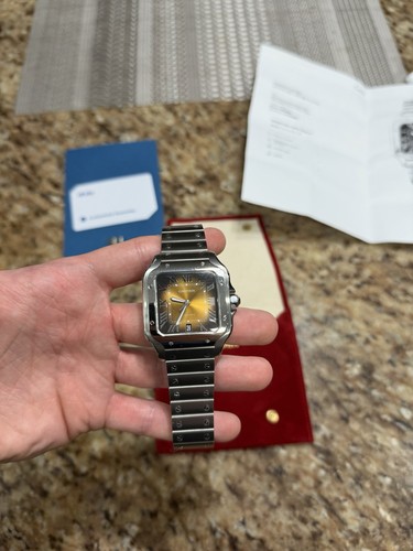 Cartier santos large brown - santos,