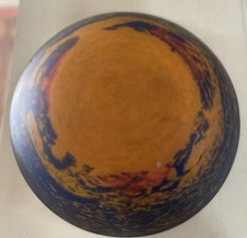 Vasque pour suspension lustre en pâte de verre signée