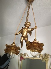 Lustre Angelo En ￼régule et tulipes en pâte de verre