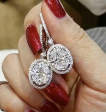 boucles d'oreille ovales  CZ