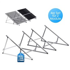 114cm 118cm Réglable Support de Panneau Solaire Supports de Montage en pour Toit