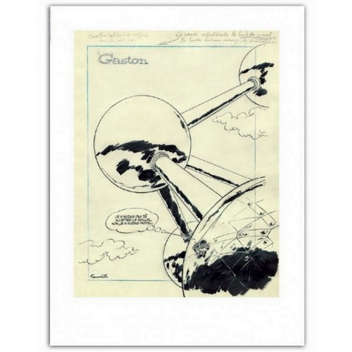 Poster affiche franquin gaston - affiche,