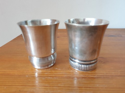 Paire timbales anciennes en - de,