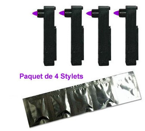 Lot stylos plumes violets - lot,