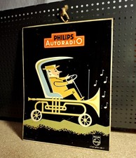 Philips - Autoradio - Tole Publicitaire Originale-Tin Sign. Automobilia 