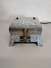 Gaufrier Électrique Luxechor En Tôle Émaillé Ancien