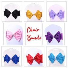 Spandex Chaise Bande Noeuds pour Mariages – Extensible Écharpe 8 Couleurs 1 –