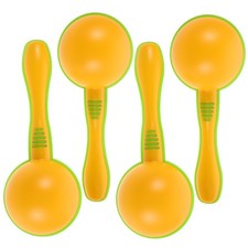 Lot de 4 maracas en plastique pour enfants bébés, hochets, jouets pour Noël,