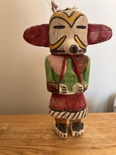 Poupée Kachina Hopi  19 cm en bois Colorado / Arizona Amérindien cotton wood