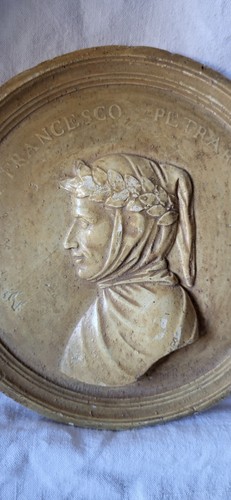 Médaillon plâtre 1900 - en,