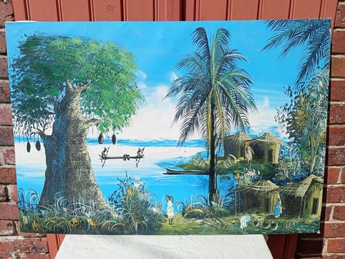 Grand tableau huile sur - grand, toile