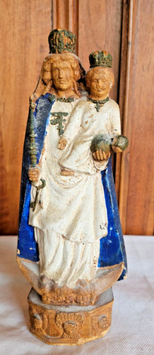 Ancienne statue vierge marie - statue,