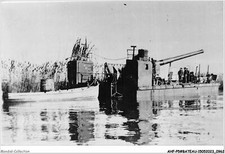 AHFP5-BATEAUX DE GUERRE MARINE CARTE PHOTO-0482 - ITALIE - CAP BRANCHINI -