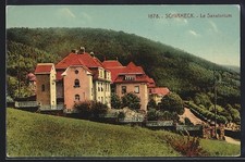 CPA Schirmeck, Le Sanatorium entouré de collines verdoyantes 