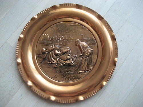 Assiette veritable cuivre - assiette,