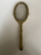 Presse Papier Bronze Raquette De Tennis 