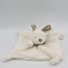 Doudou plat lapin blanc