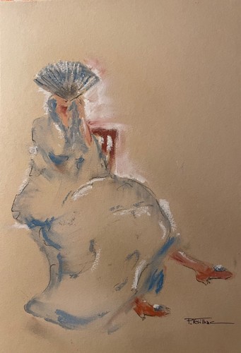Tableau pastel fusain - tableau,