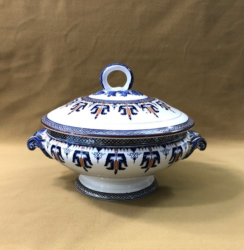 Légumier couvert faience - légumier,