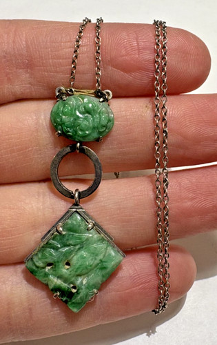 Pendentif dangle jade - pendentif, vert
