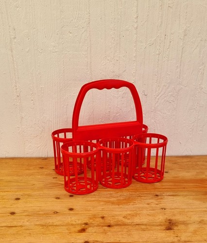 Porte bouteilles rouge s - rouge, 70's