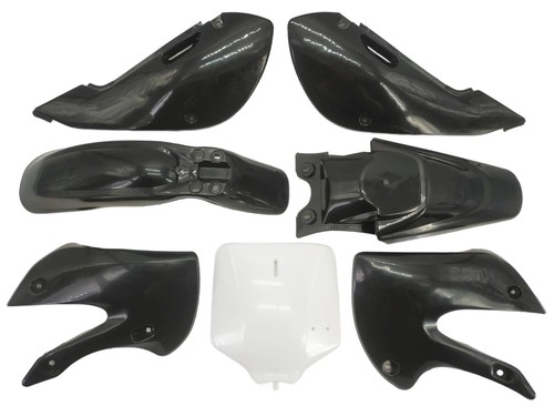 Kit plastiques noir dirt bike - noir,