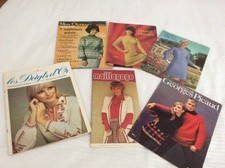 6 magazines tricot anciens