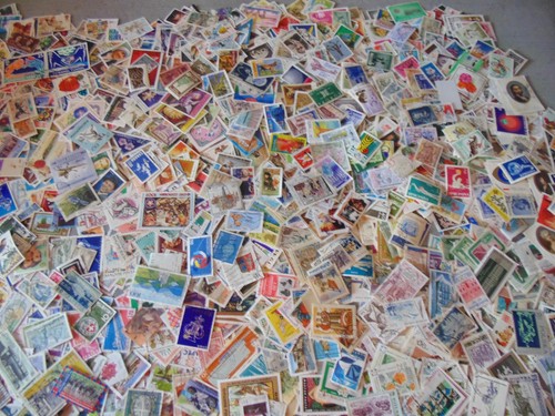 Lot 1500 timbres monde - 1500,