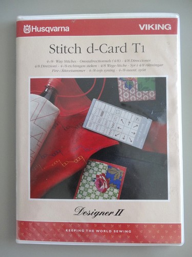 Husqvarna viking stitch card - stitch, d-card
