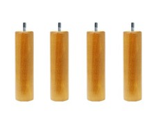 4 pieds de lit cylindriques 20