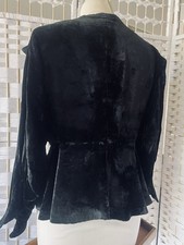 veste en velours noir années