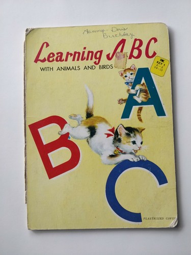 Vintage learning abc with - vintage,