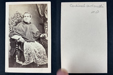 Giacomo Antonelli, Cardinal Vintage cdv albumen print.Giacomo Antonelli (né le