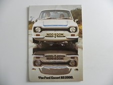 Brochure the FORD ESCORT RS 2000 de 1974