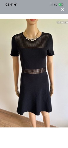 Robe noire manches - noire,