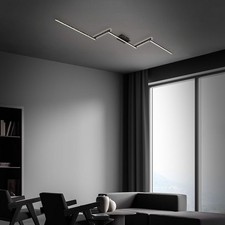 Plafonnier LED Noir 227cm 24W