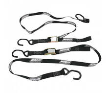 PAIRE SANGLES TRADITIONNELLES MOTO NOIRES HEAVY-DUTY / 3920-0294