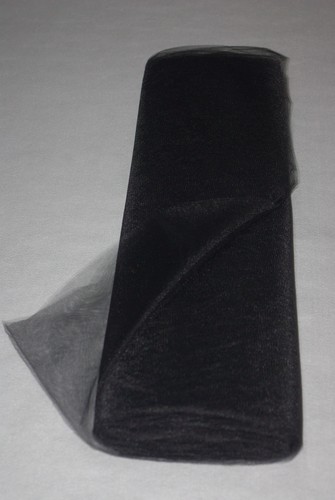 Tulle souple noir - largeur, 300