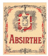 Ancienne étiquette Absinthe