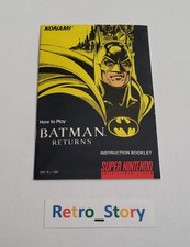 Super Nintendo SNES - Batman Returns - Notice / Instruction Manual - USA