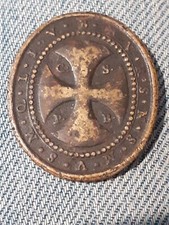 Très Rare Médaille de Saint Benoit Ovale en Bronze