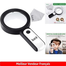 Loupe de Lecture Éclairante 30X - Idéale pour Séniors et Amateurs de Hobbies