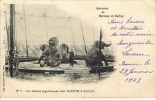 CIRQUE   les artistes gigantesques BARNUM & BAILEY  ELEPHANTS