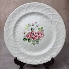 Plat de service Lunéville KG - Décor rose et motifs fleurs, style vintage