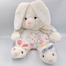 Ancienne peluche lapin blanc