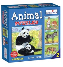 (CRE0702) - *** Creative Puzzles - Animal Puzzle No. 2 (5 to 12 Pieces)