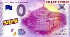 LE TRAIN DE LA RHUNE / BILLET 0 € / 0 € SCHEIN / 0 € BANKNOTE / UEBN 2015-1