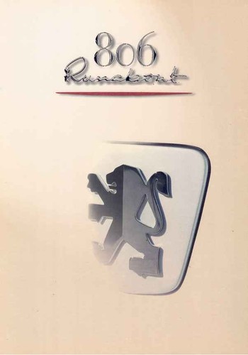 Catalogue brochure peugeot 806 - brochure,